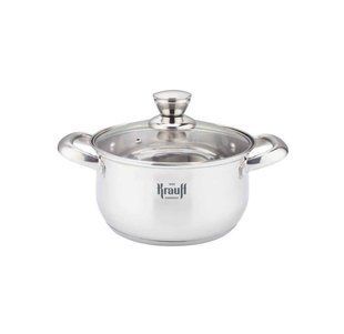 Каструля KRAUFF 1.7л зі скляною кришкою 16 см 26-238-091 фото