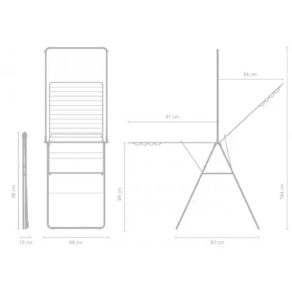 Сушарка для білизни 25 м Brabantia (403545) Сірий металік 403545 фото