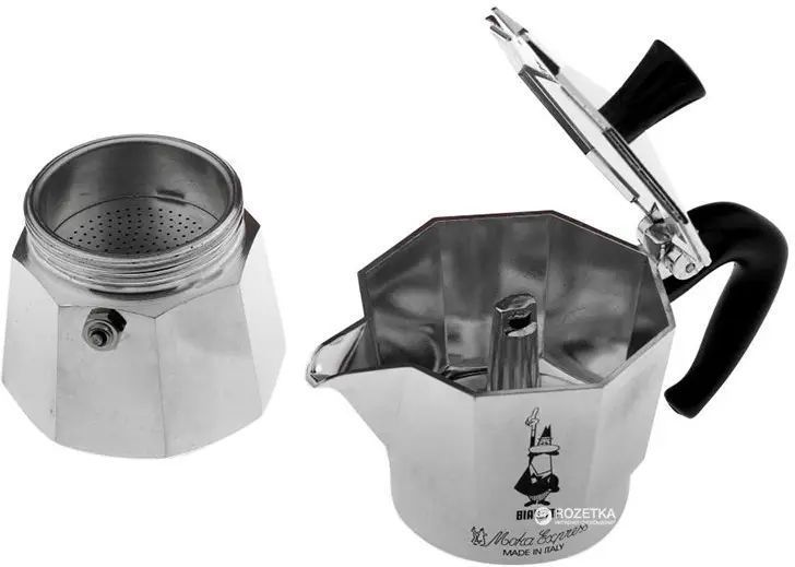 Гейзерна італійська кавоварка Bialetti Moka Express 6 чашок 270 мл 0001163b 0001163b фото