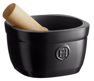 Ступка з маточкою Emile Henry Kitchen Tools 0,9 л чорна 710257 фото