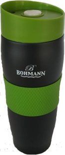 Термос-термокружка 0,38 л. Bohmann (4457-Ф) black-green 4457-Ф фото