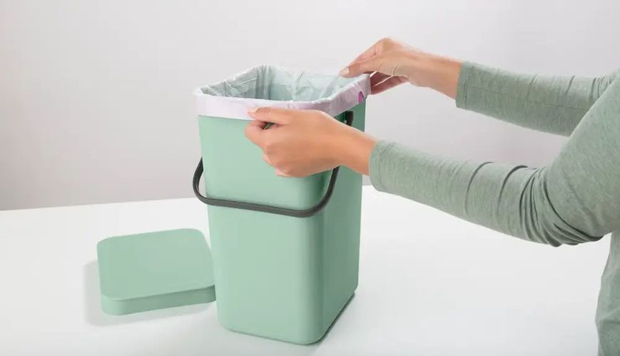 Відро для сміття Brabantia Sort & Go 12 л Jade Green (211829) 211829 фото