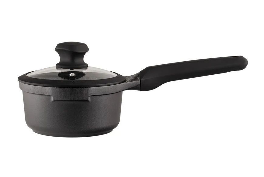 Сотейник с крышкой VINZER Kuro Induction Line 16 см 1,2 л 50426 фото