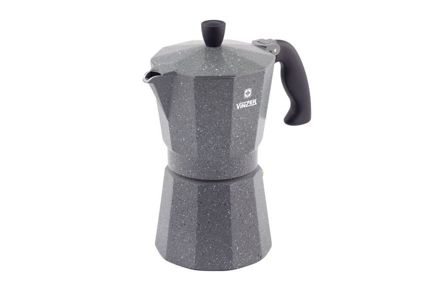 Кавоварка гейзерна VINZER Moka Granito, 6 чашок [89398] 89398 фото