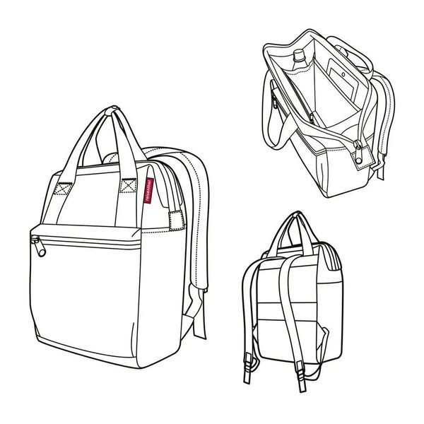 Сумка-рюкзак 2в1 Reisenthel JR 4067, 31 x 39 x 17см, 12л JR 4067-1 фото
