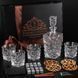 Набір камені для віскі 16шт Whiskey Stones + 4 склянки кришталь Bohemia Glacier 350 мл + графин 900 мл WS405D фото 2
