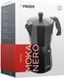 Vinzer Moka Nero Кофеварка гейзерная 6 чашек 50395 фото 3