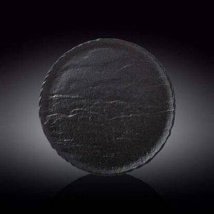 Тарелка круглая Wilmax Slatestone Black 28 см 661127/A фото