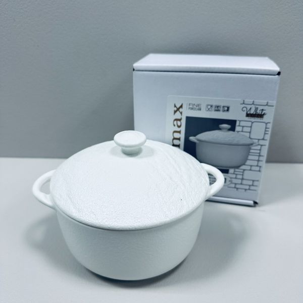 Горшок для запекания с крышкой 18см/600 мл Wilmax Slatestone White 661540/A фото