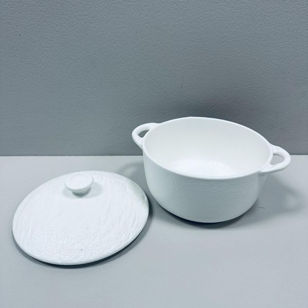 Горшок для запекания с крышкой 18см/600 мл Wilmax Slatestone White 661540/A фото
