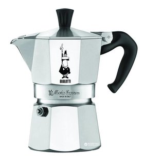 Гейзерна італійська кавоварка Bialetti Moka Express 130 мл на 3 чашки 0001162b 0001162b фото