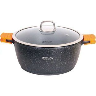 Каструля Bohmann з мармуровим антипригарним покриттям (7350-28MRB) на 5,8 л/28 см 7350-28MRB фото