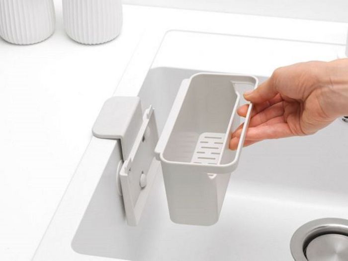 Органайзер для раковини на присосці Brabantia Sink Organiser (302480) Світло-сірий / 17х14 см 302480 фото